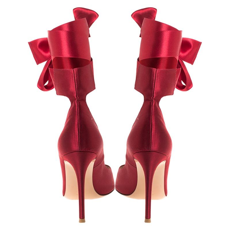 red wrap heels