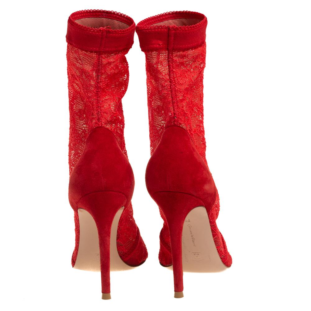 red suede booties