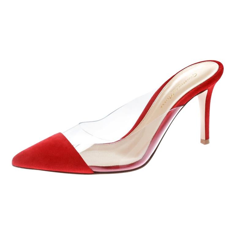 gianvito rossi plexi black suede