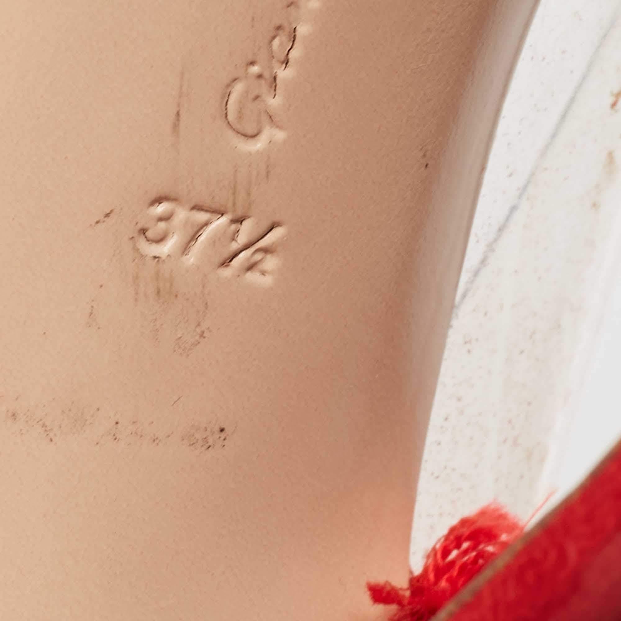 Gianvito Rossi escarpins en daim rouge et plexiglas PVC taille 37.5 en vente 3