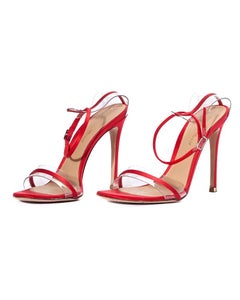 Gianvito Rossi Sandal String Satin Red