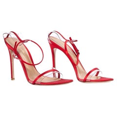 Gianvito Rossi Sandal String Satin Red