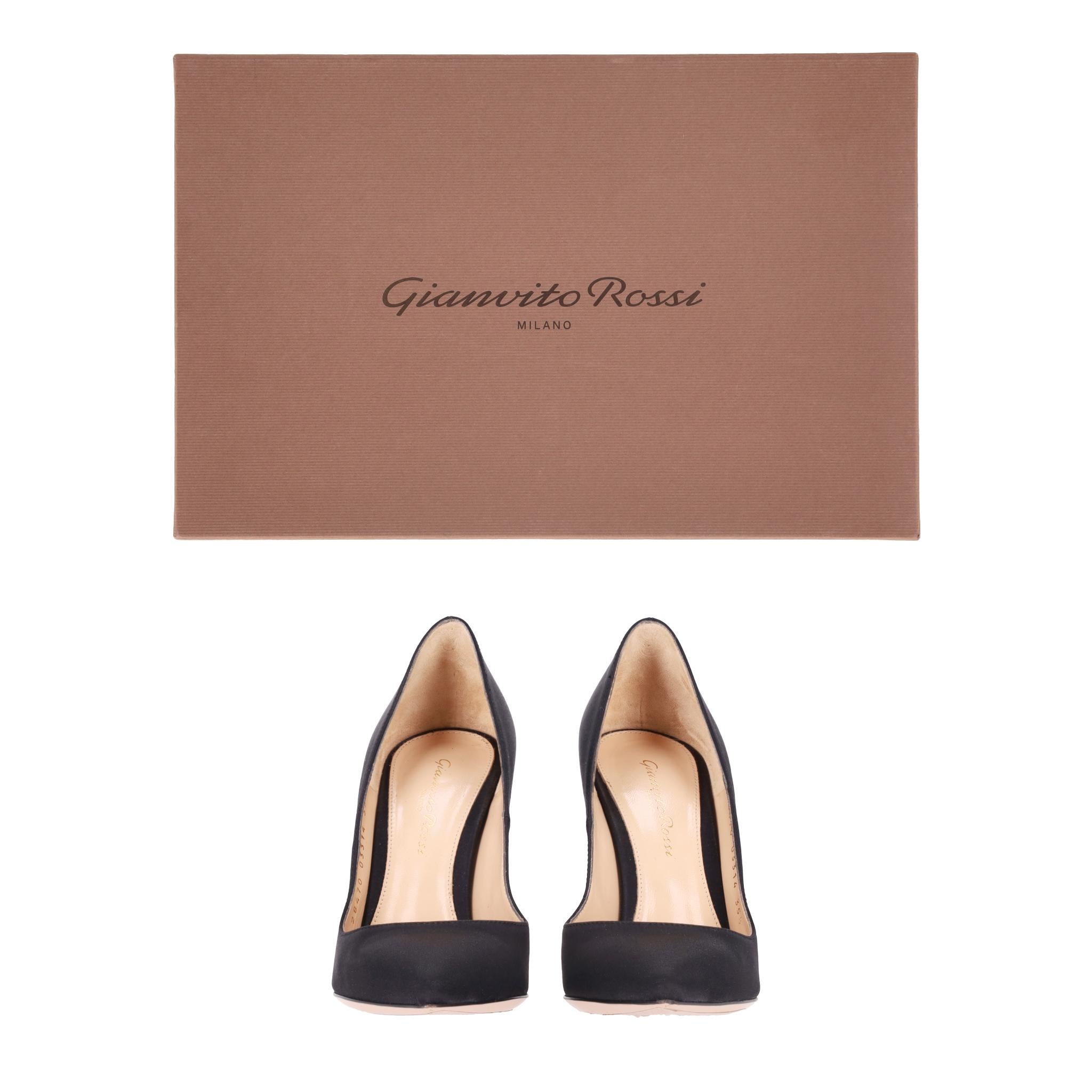Pompe a spillo in raso Gianvito Rossi in vendita 1