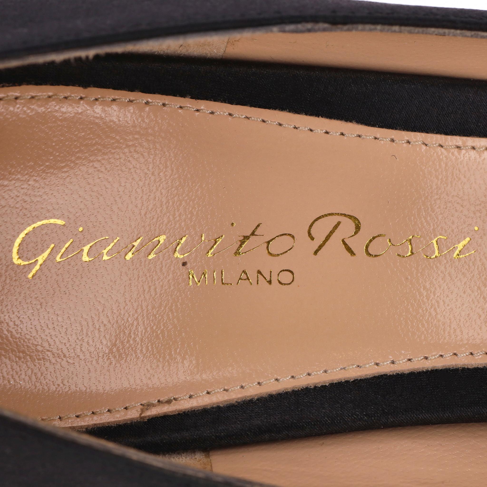 Pompe a spillo in raso Gianvito Rossi in vendita 2
