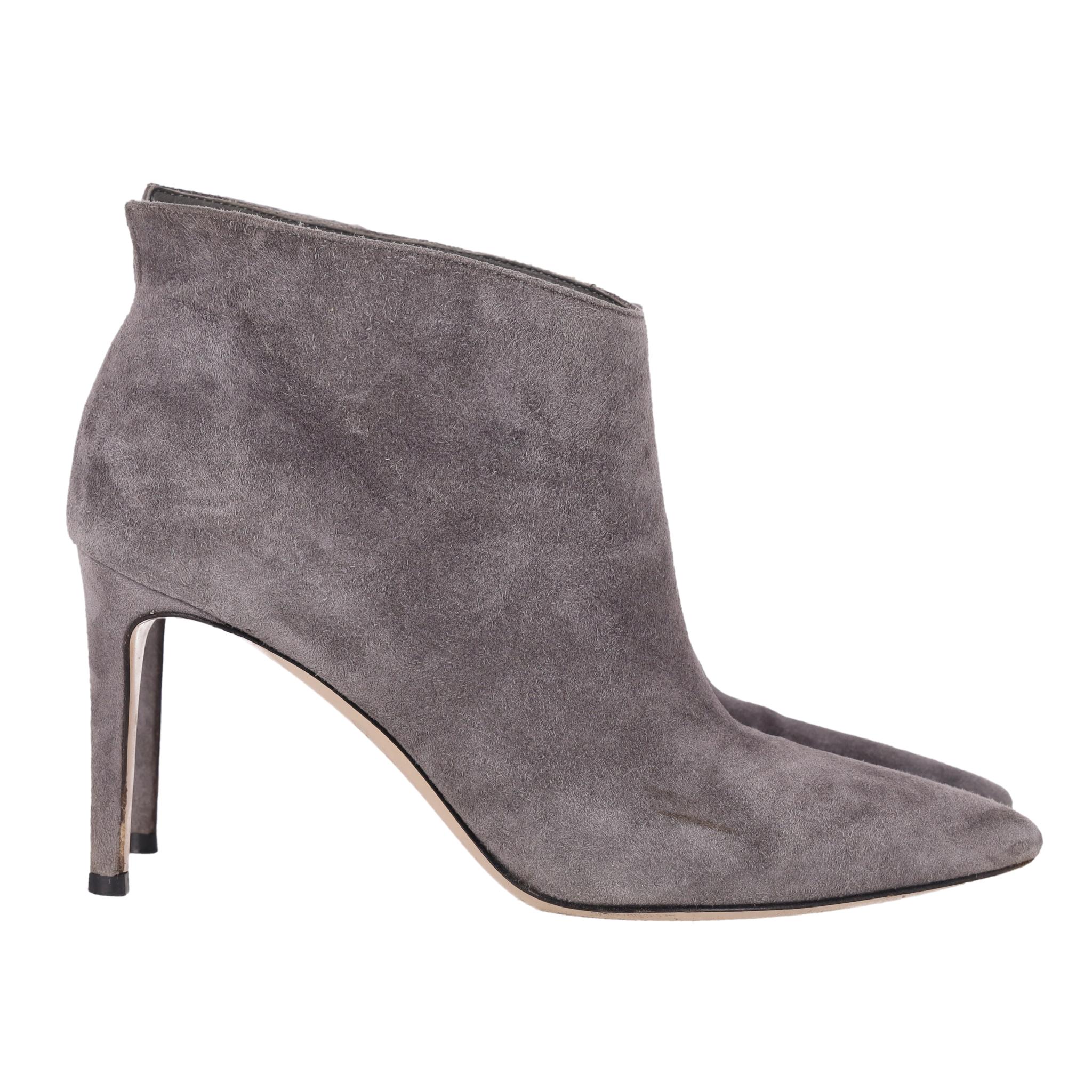 Gianvito Rossi Suede Ankle Boots Gris en venta