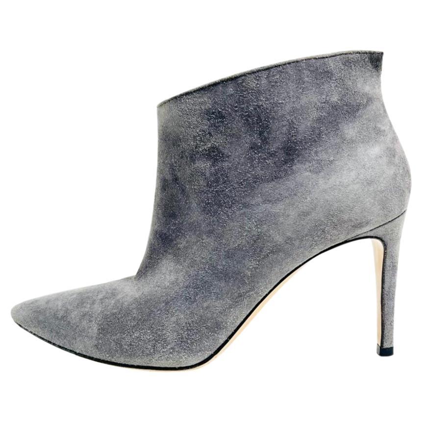 Stivaletti in pelle scamosciata Gianvito Rossi in vendita