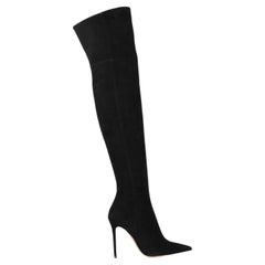 Gianvito Rossi Suede Over The Knee Boots Eu 38.5 Uk 5.5 Us 8.5