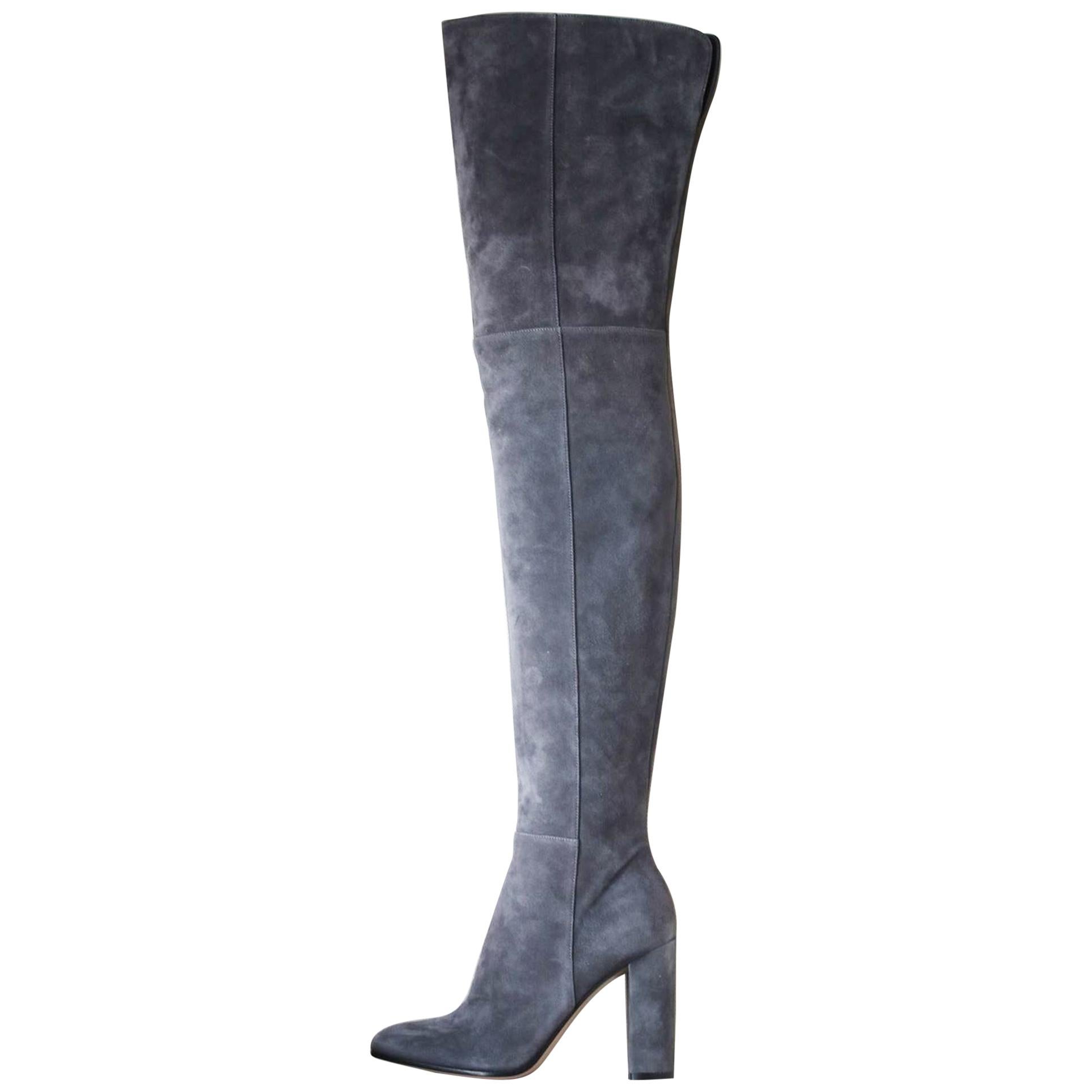 gianvito rossi over the knee suede boots