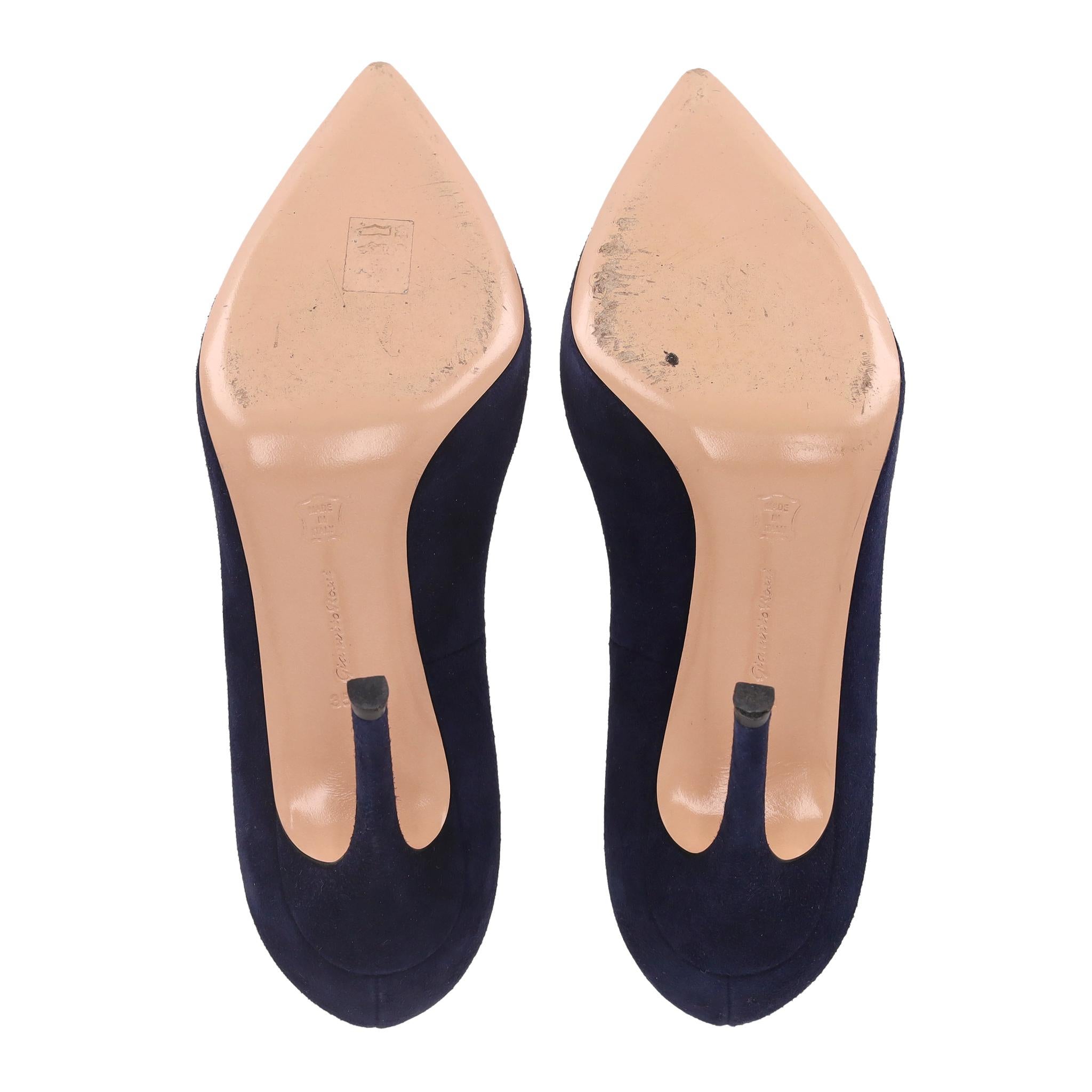 Gianvito Rossi - Escarpins en daim en vente 1