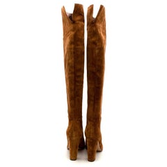 Gianvito Rossi Tan Suede over-the-knee boots - Size 38.5