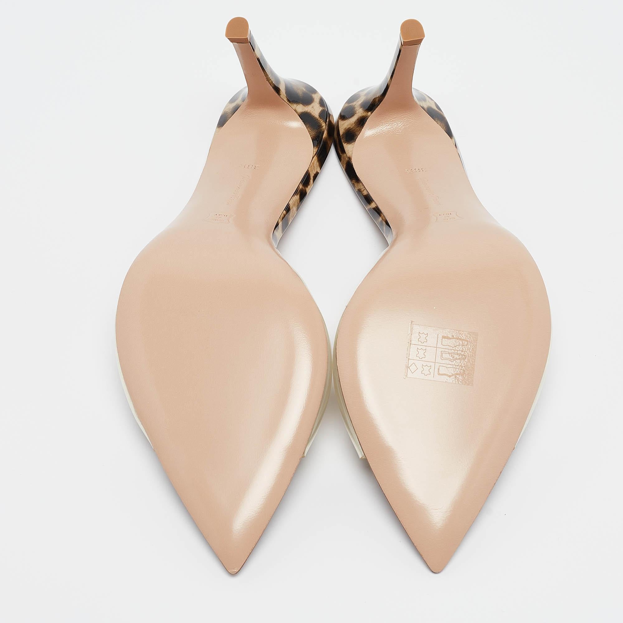 Gianvito Rossi Transparent PVC Elle Slide Sandals Size 38.5 4