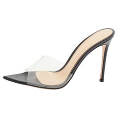 Gianvito Rossi Transparent PVC Elle Slide Sandals Size 40