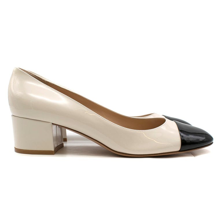 Gianvito Rossi Two-Tone Block Heel Pumps 41.5 For Sale at 1stDibs | two ...