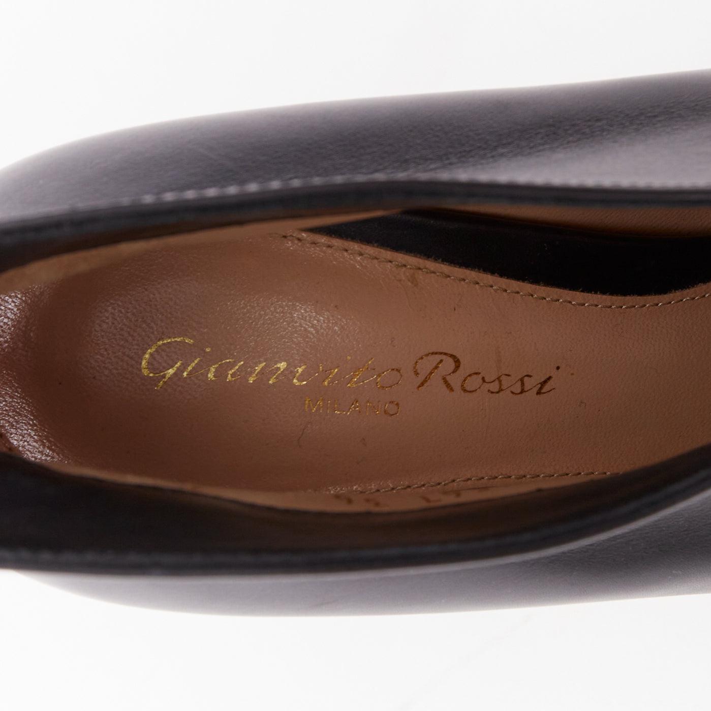 GIANVITO ROSSI Bombas de tacón Vania 85 de piel negra con abertura EU36 en venta 5