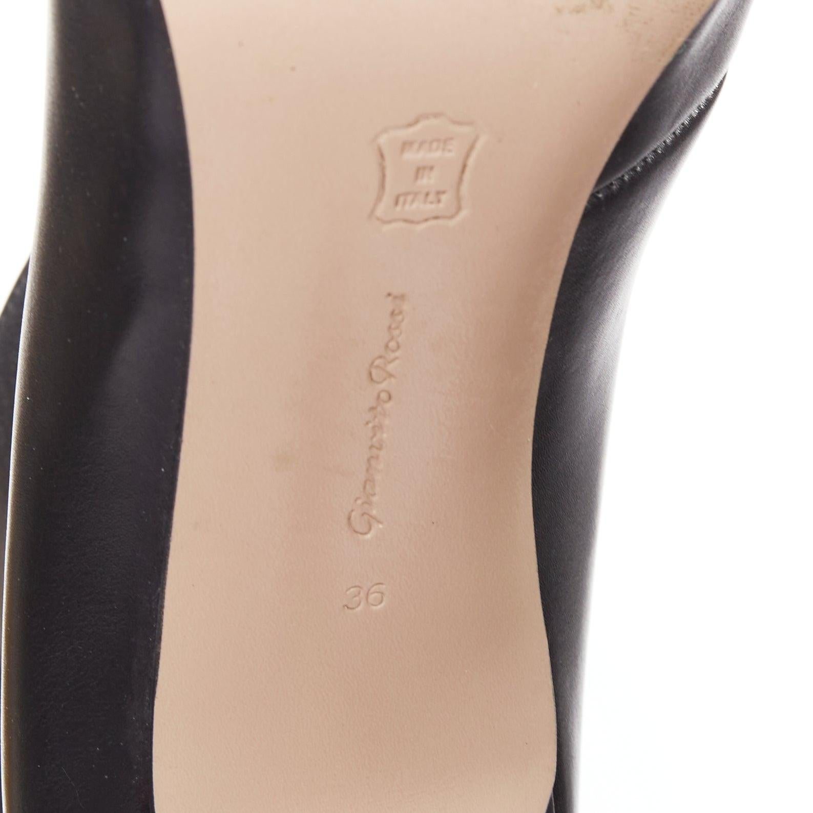 GIANVITO ROSSI Bombas de tacón Vania 85 de piel negra con abertura EU36 en venta 6