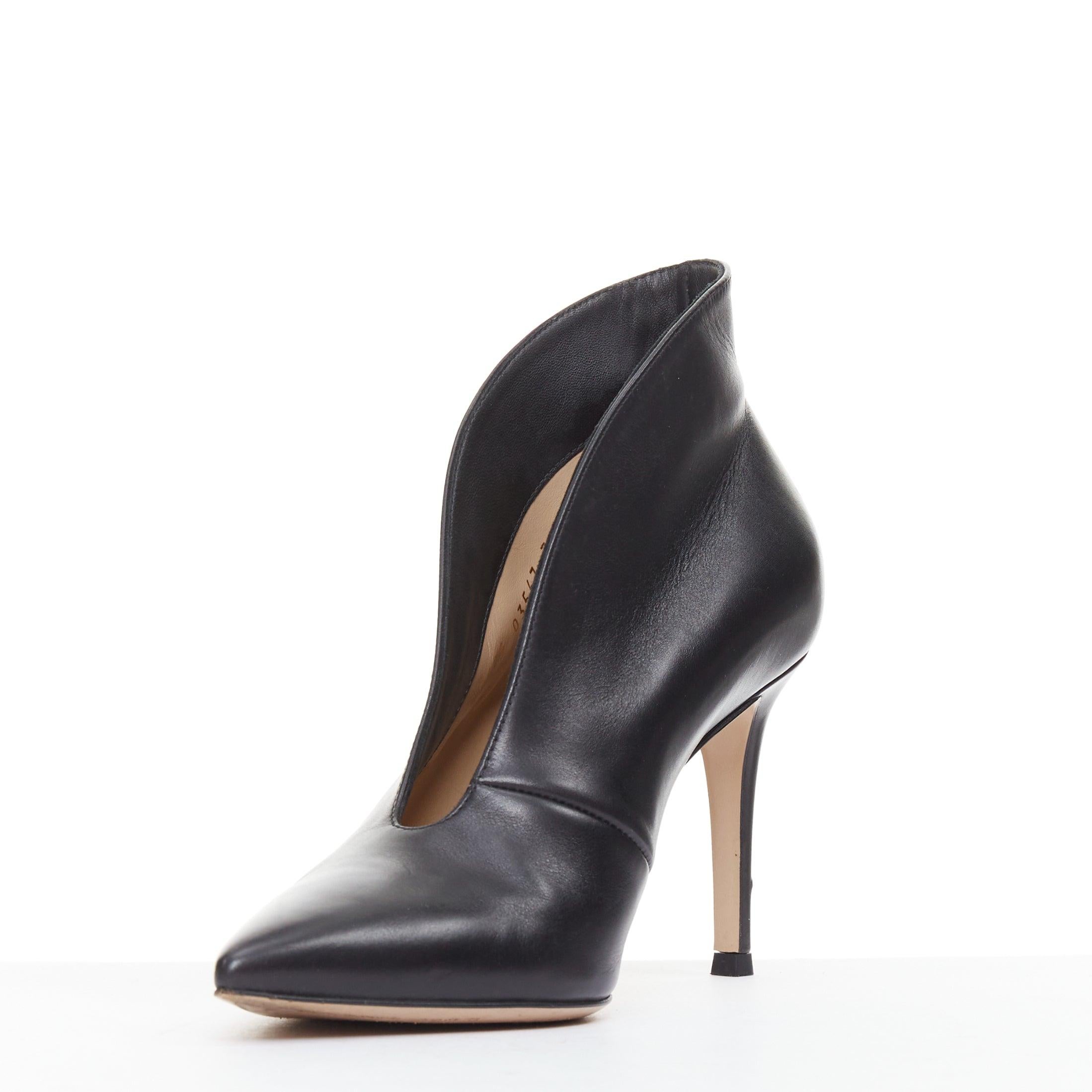 GIANVITO ROSSI Bombas de tacón Vania 85 de piel negra con abertura EU36 Negro en venta