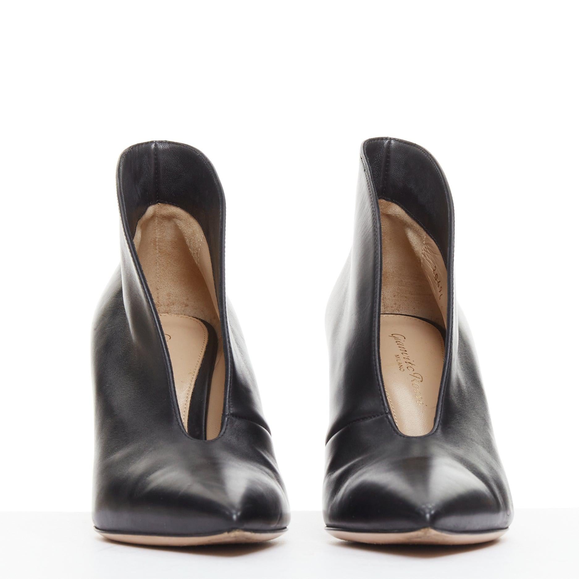 GIANVITO ROSSI Bombas de tacón Vania 85 de piel negra con abertura EU36 en Bueno estado para la venta en Hong Kong, NT