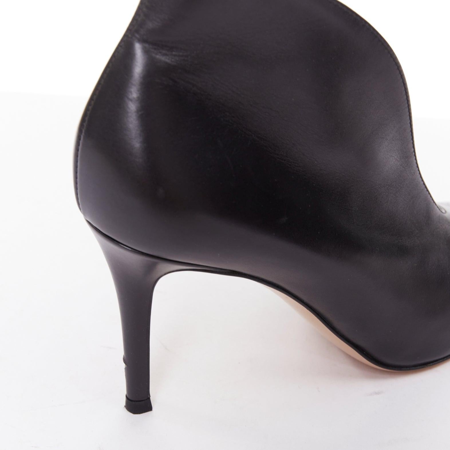 GIANVITO ROSSI Bombas de tacón Vania 85 de piel negra con abertura EU36 en venta 3
