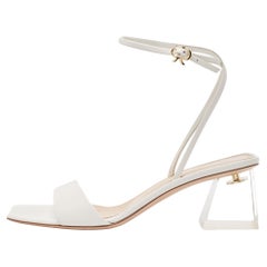 Gianvito Rossi - Sandales Cosmic en cuir blanc, taille 39