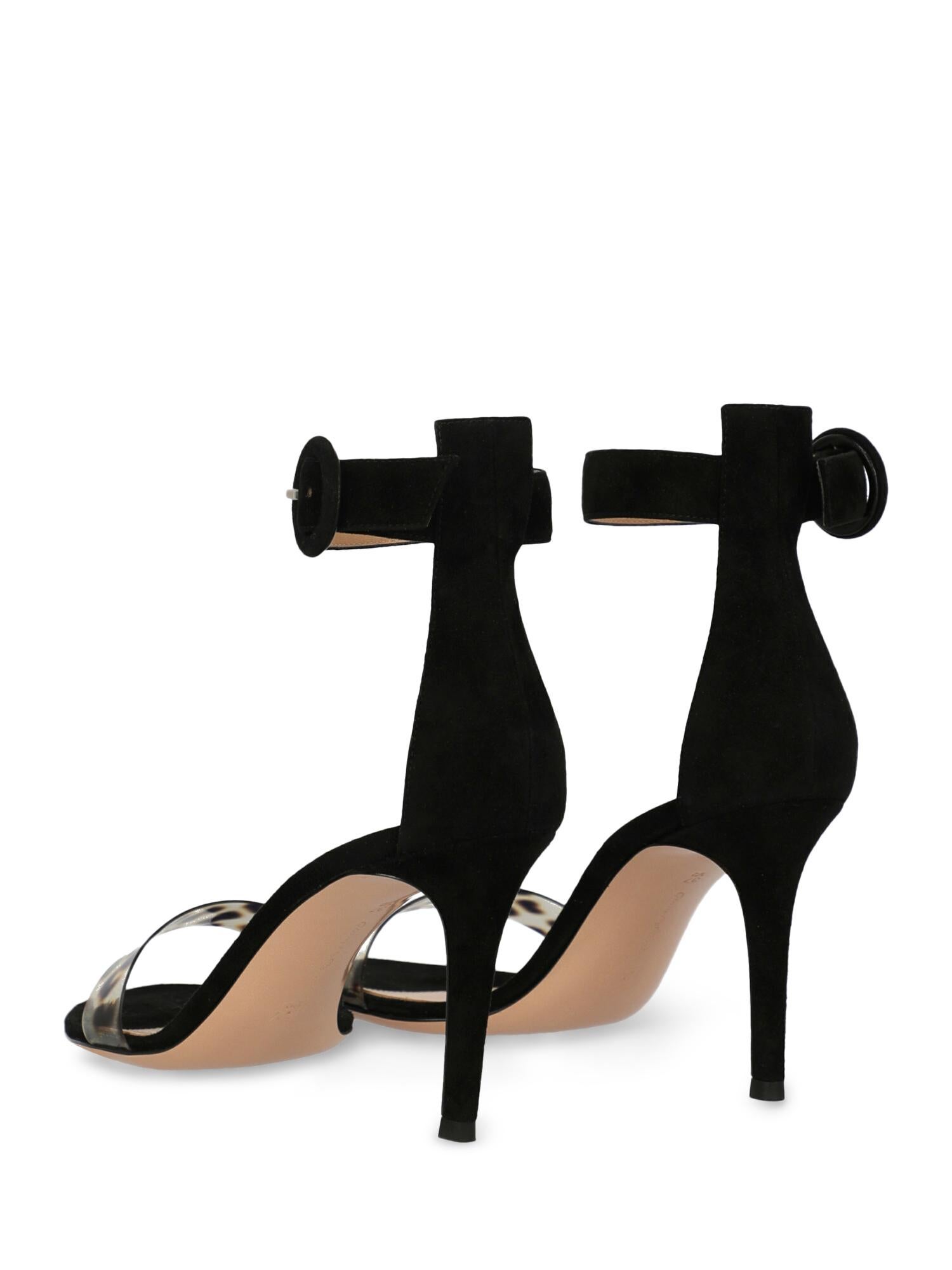 Gianvito Rossi Woman Sandals Black EU 37.5 In Excellent Condition For Sale In Milan, IT