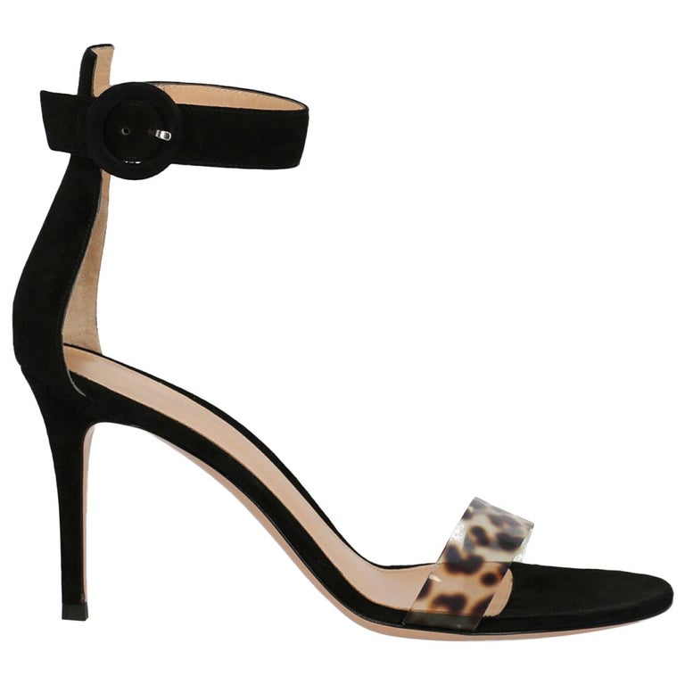 Gianvito Rossi Woman Sandals Black EU 37.5 For Sale at 1stDibs