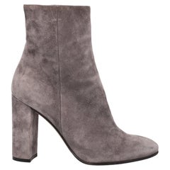 Gianvito Rossi Women Ankle boots Grey Leather EU 36.5
