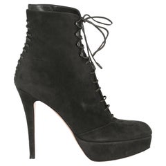 Gianvito Rossi Women  Ankle boots Grey Leather IT 39
