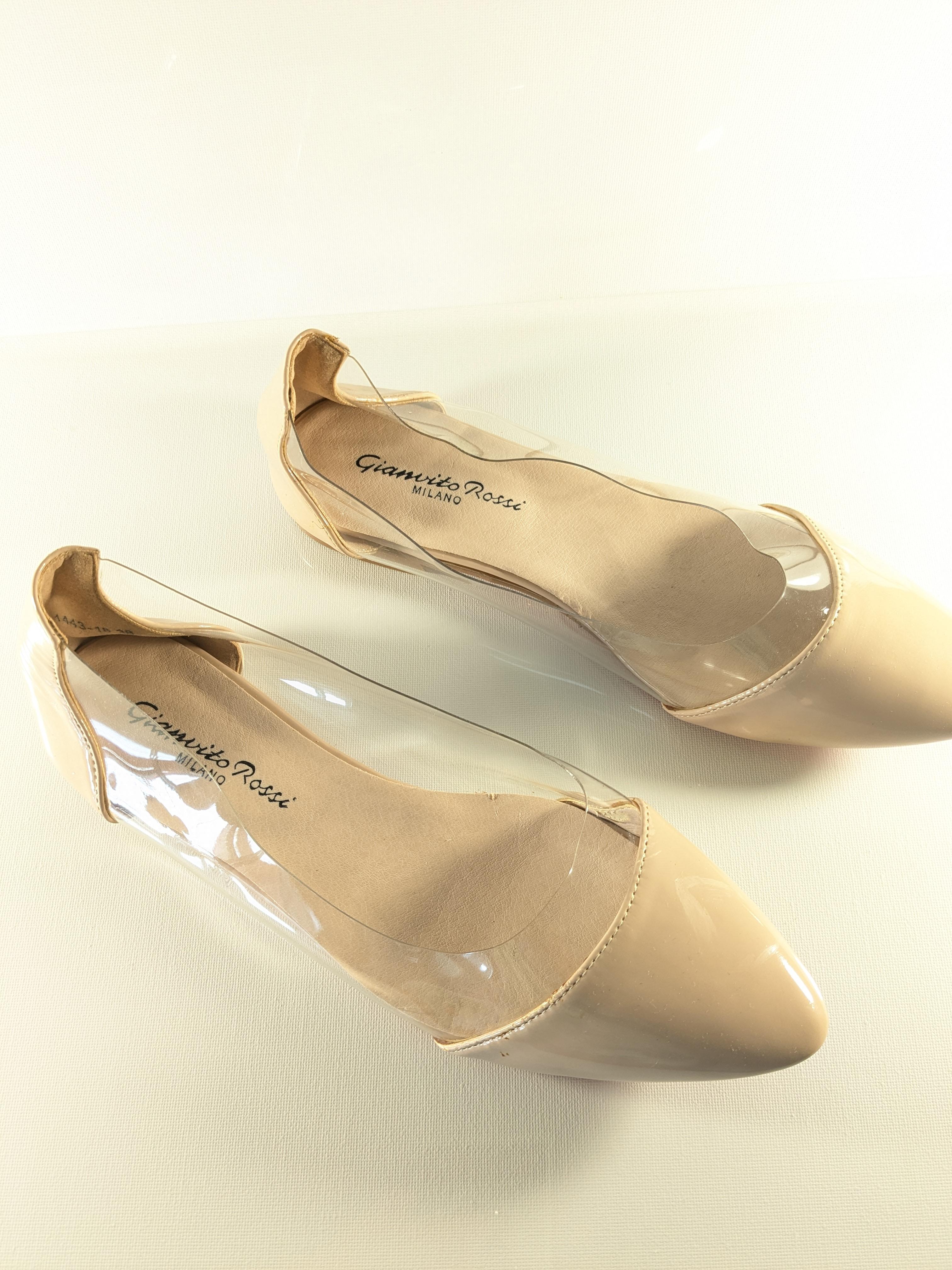 Beige Ballerine Plexi di Gianvito Rossi in vendita