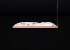 Lampada a sospensione Giapeto in rame di Alabastro Italiano
