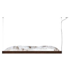 Lampe à suspension en métal Giapeto Ruggine Of Florence par Alabastro Italiano