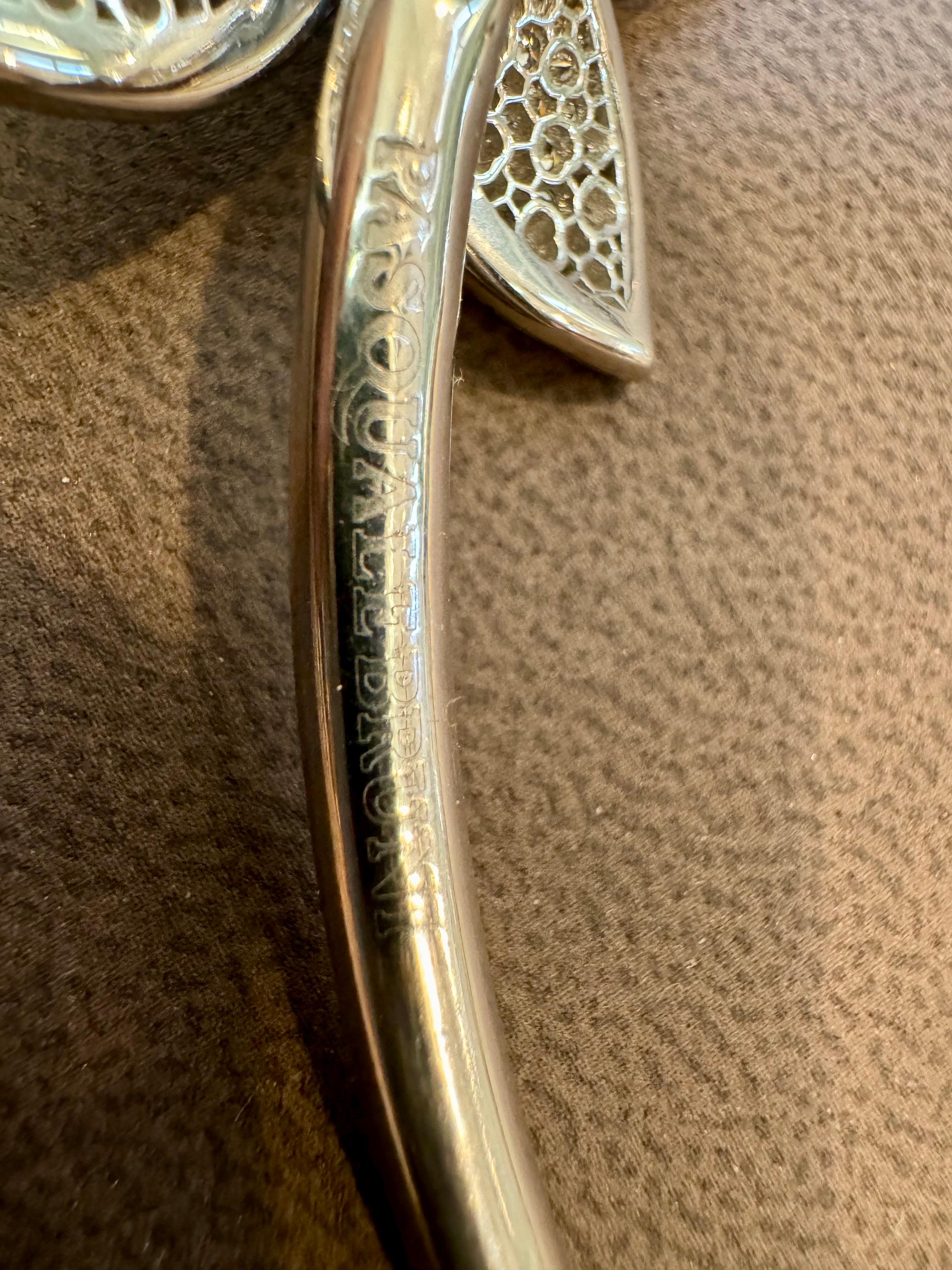 Donna GIARDINI SEGRETI COLLIER , Collana a fiore singolo in oro bianco 18k con diamanti in vendita