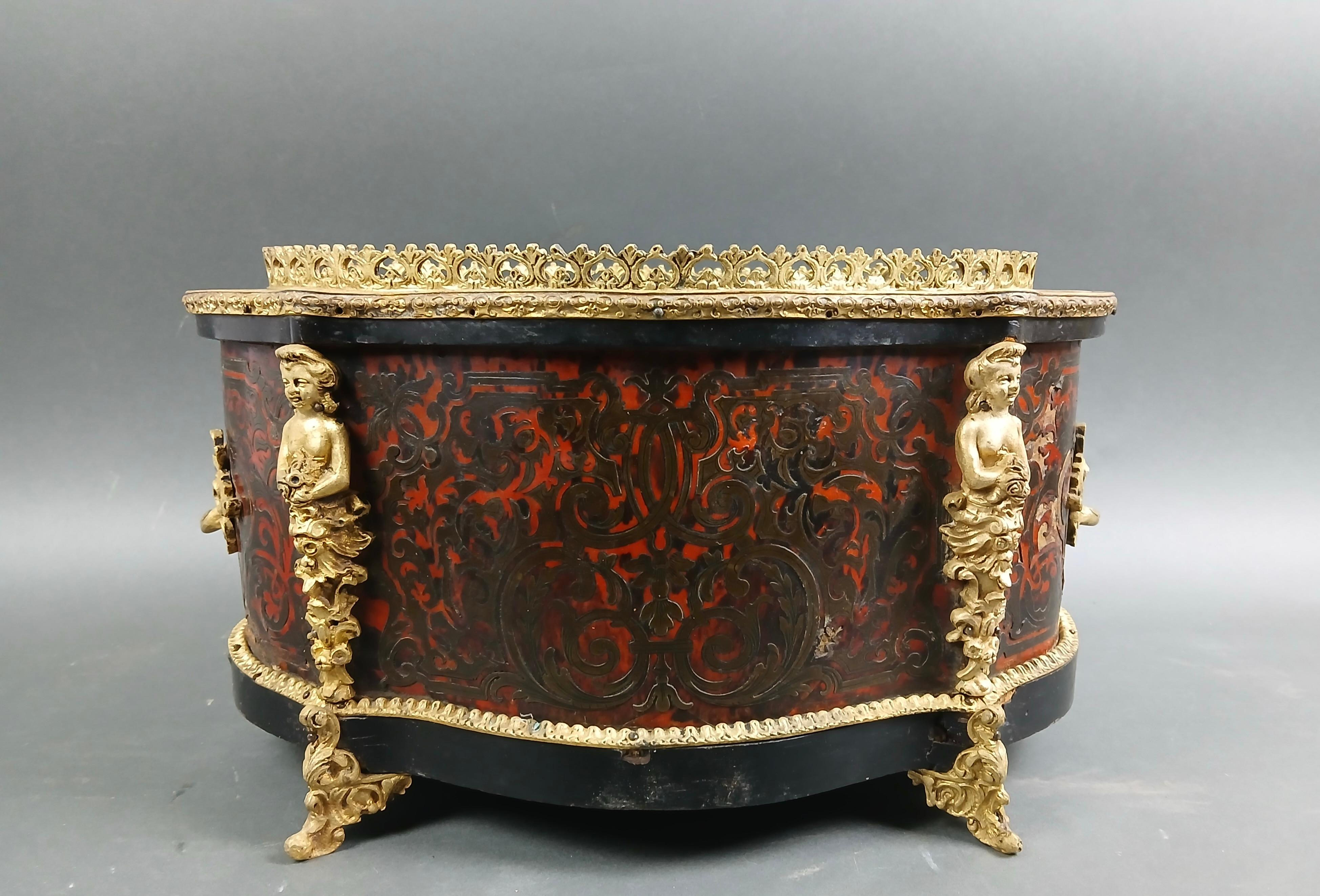 Gardener Napoleon III in Marqueterie Boulle and Gilt Bronze 19th century 1