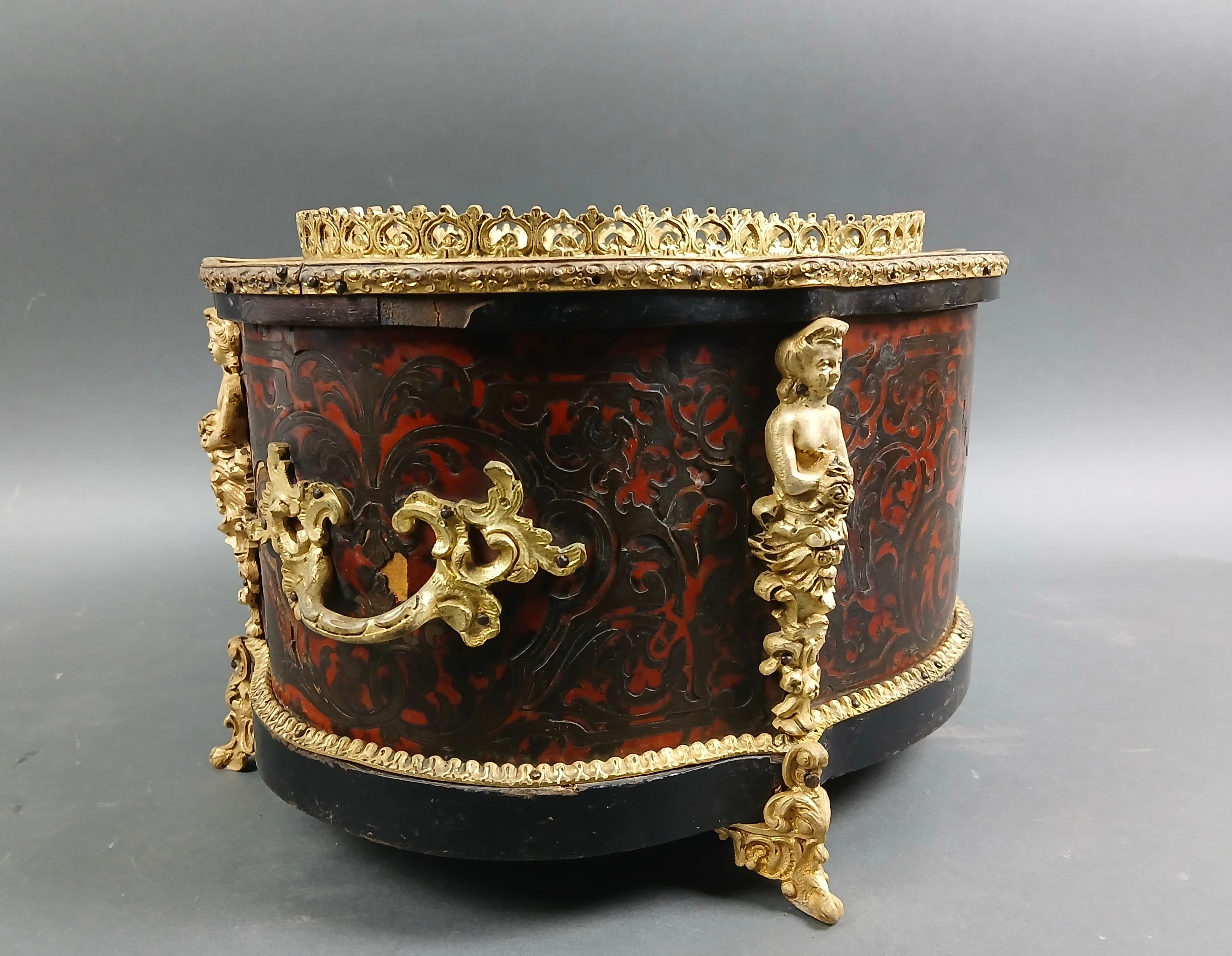 Gardener Napoleon III in Marqueterie Boulle and Gilt Bronze 19th century 3
