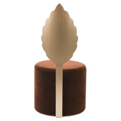 Pouf scultoreo Giardino Botanico Gold Jasmine, Made in Italy