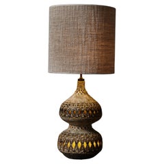 Giarusso Bottle Shaped Table Lamp with Dedar Lamp Shade