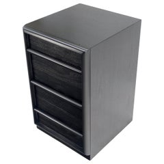 Gibbings pour Widdicomb - Commode noire laquée à 3 tiroirs - Commode étroite MINT