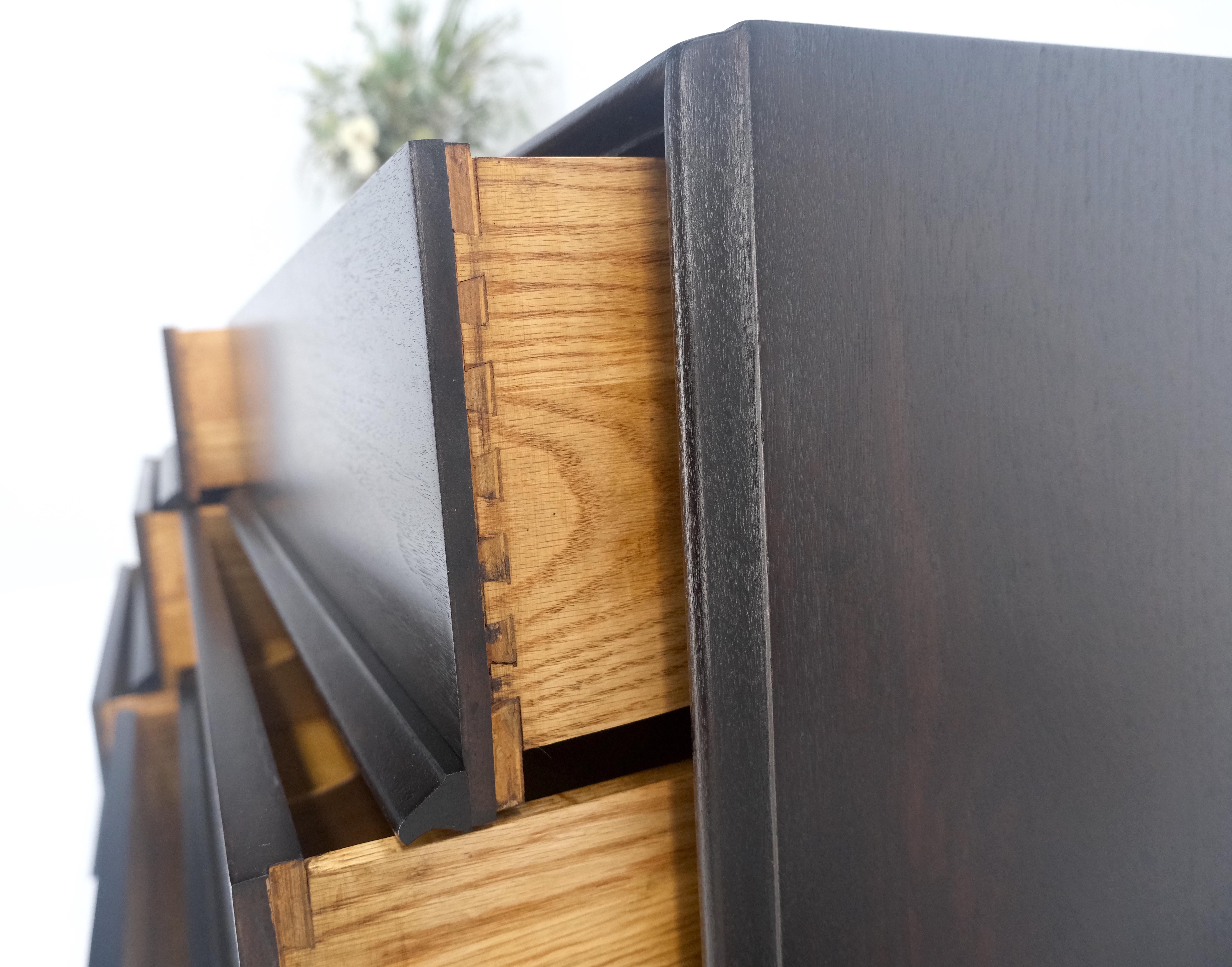 Gibbings für Widdicomb Ebonisiertes Nussbaumholz Lang 6 Eiche Schubladen Kommode Kommode MINT im Angebot 7