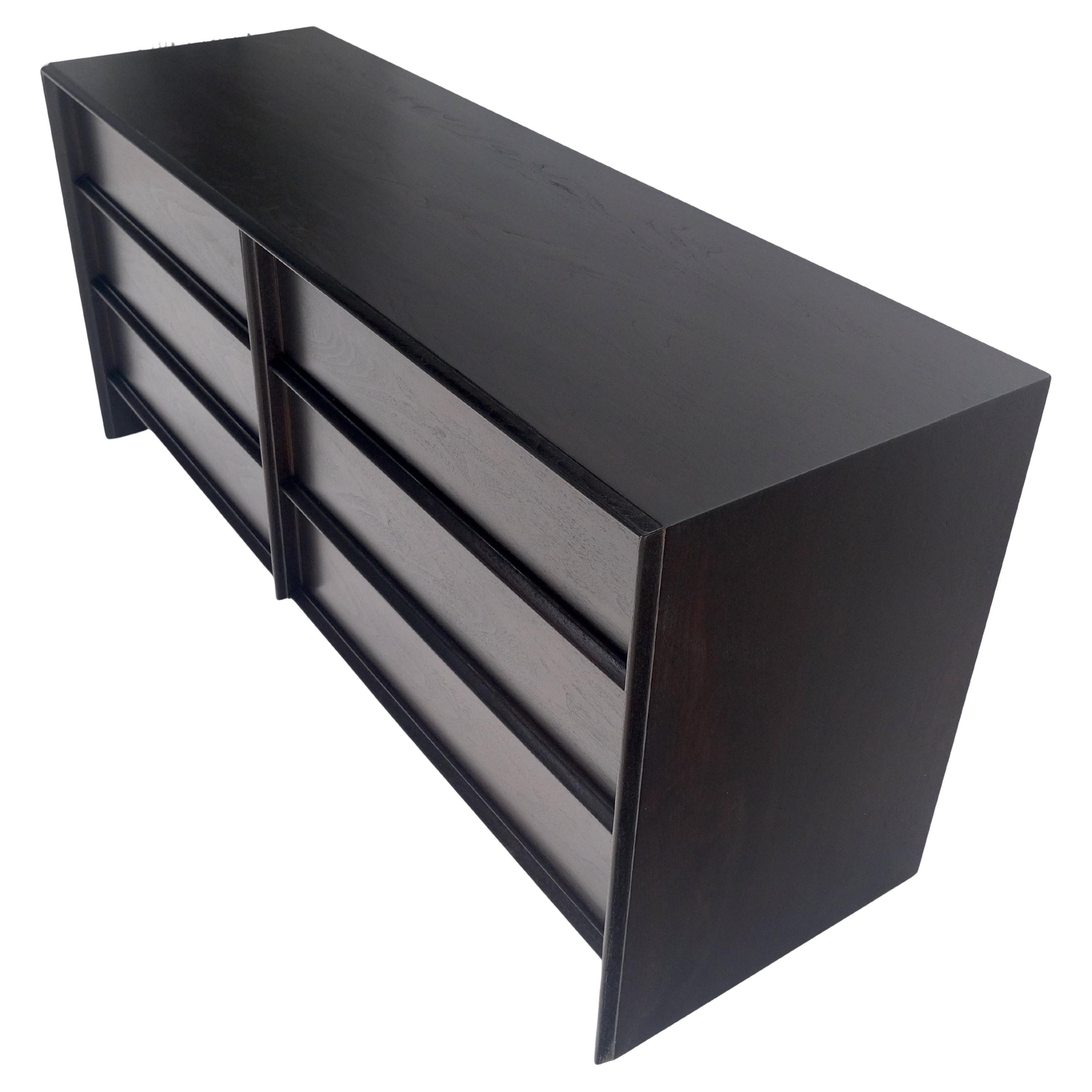 Gibbings für Widdicomb Ebonisiertes Nussbaumholz Lang 6 Eiche Schubladen Kommode Kommode MINT (amerikanisch) im Angebot