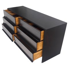 Gibbings for Widdicomb Ebonised Walnut Long 6 Oak Drawers Dresser Credenza MINT