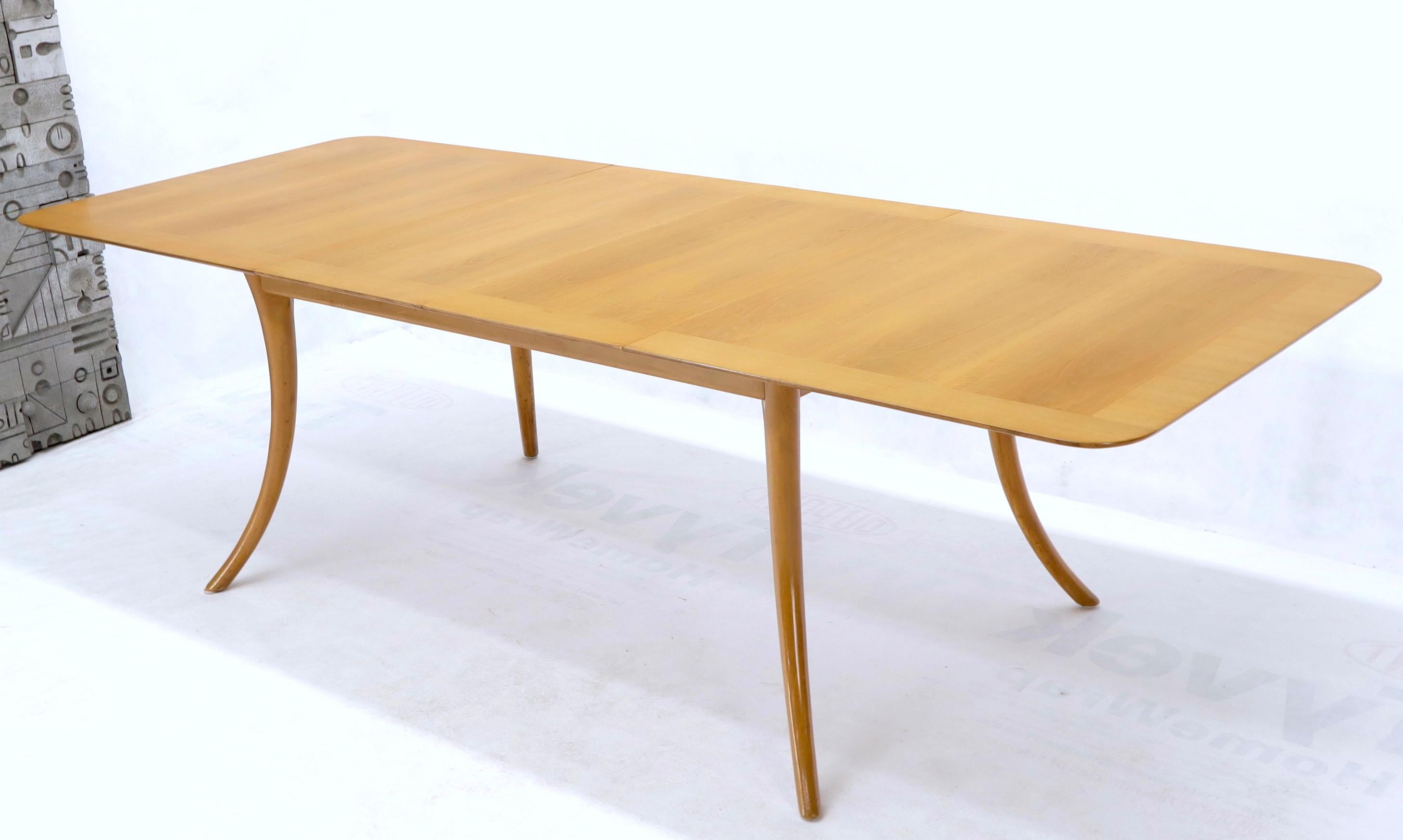 Lacquered Gibbings for Widdicomb Klismos Style Dining Table with Two Extension Boards For Sale
