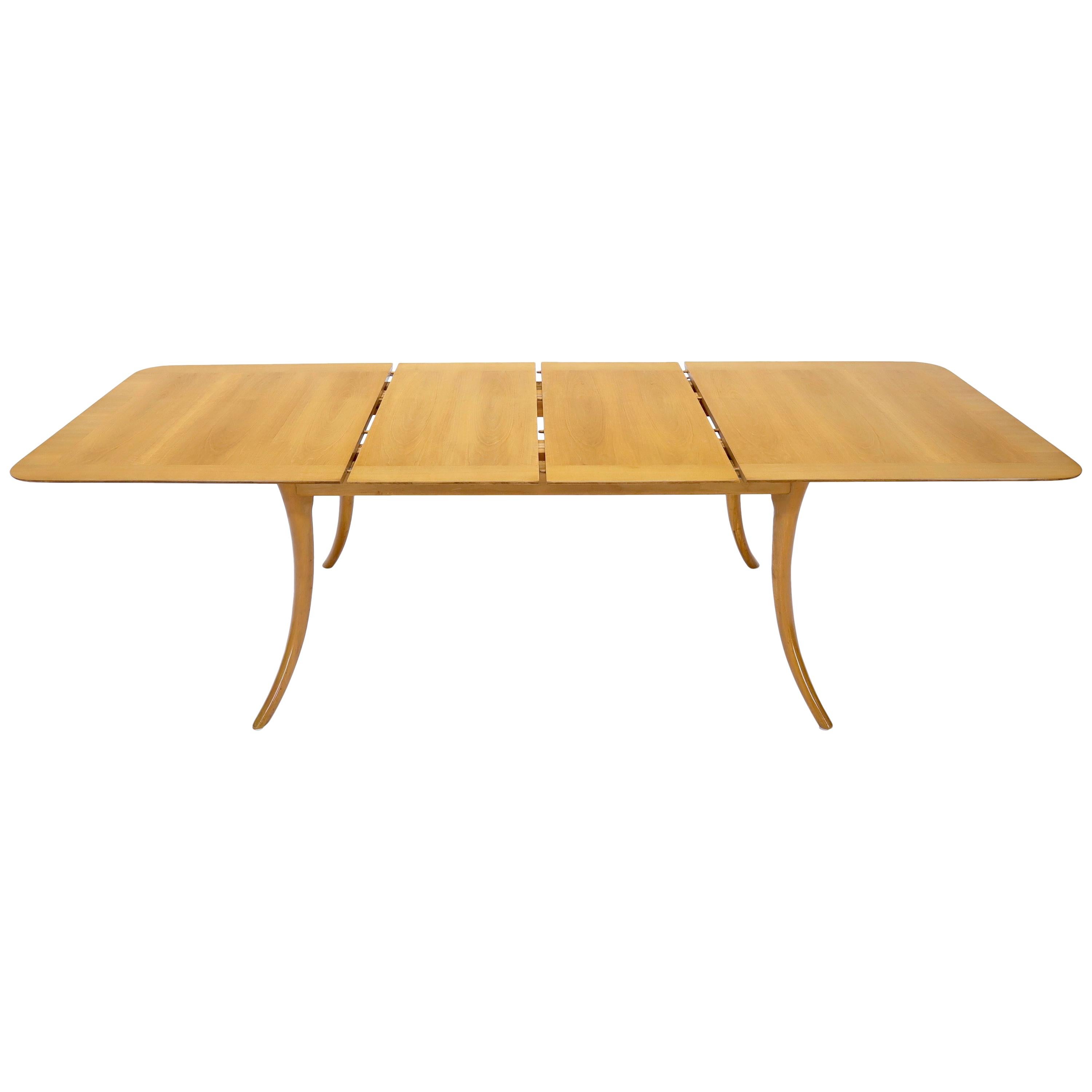 Gibbings for Widdicomb Klismos Style Dining Table with Two Extension Boards For Sale