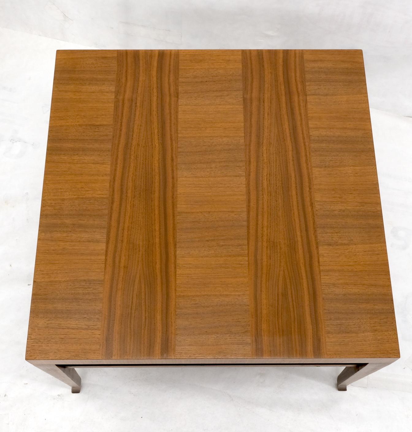American Gibbings for Widdicomb Square Two Tier Walnut End Center Coffee Table For Sale