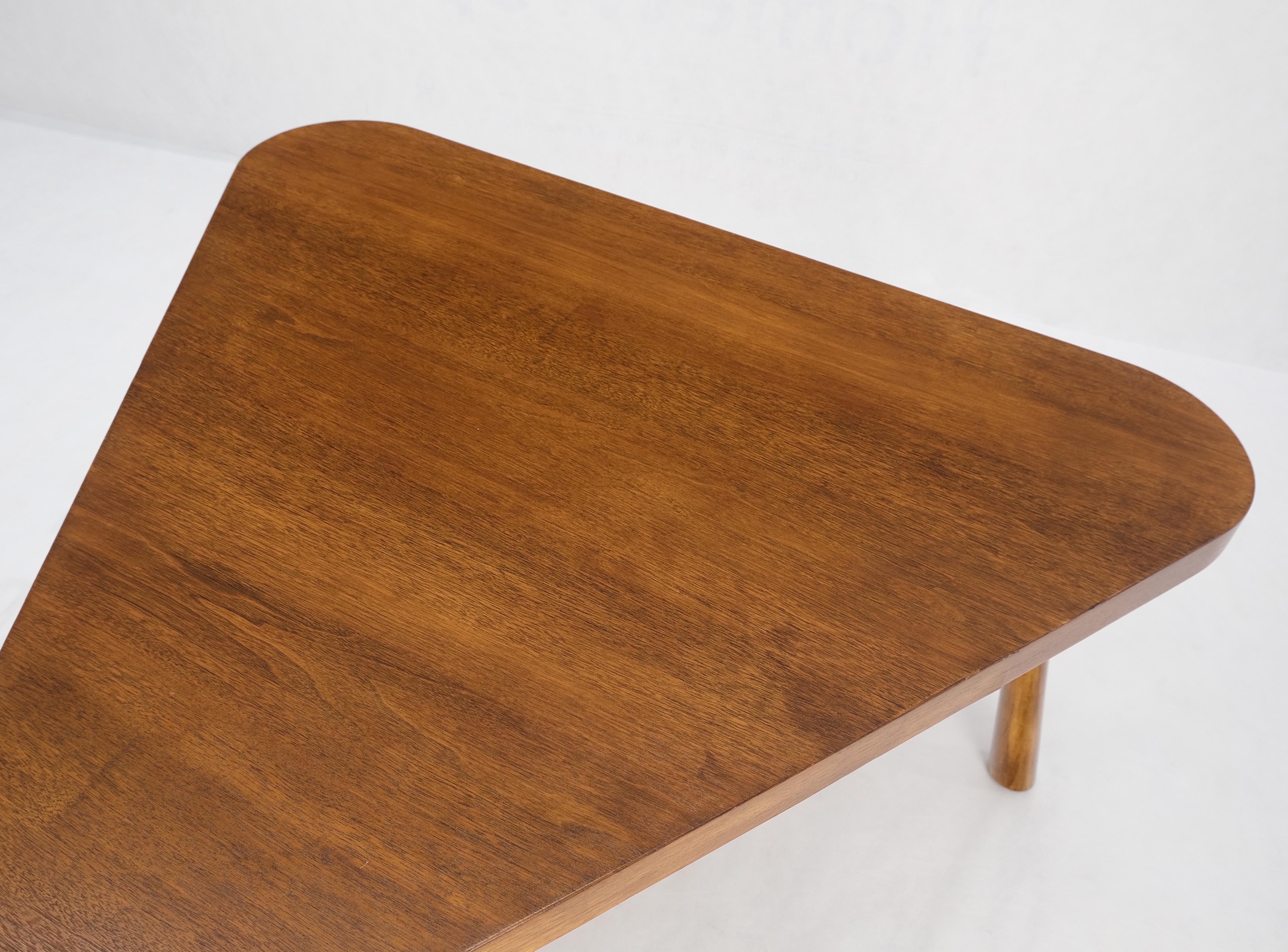 Lacquered Gibbings for Widdicomb Triangular Tapered Dowel Leg Coffee Side Table Mint! For Sale