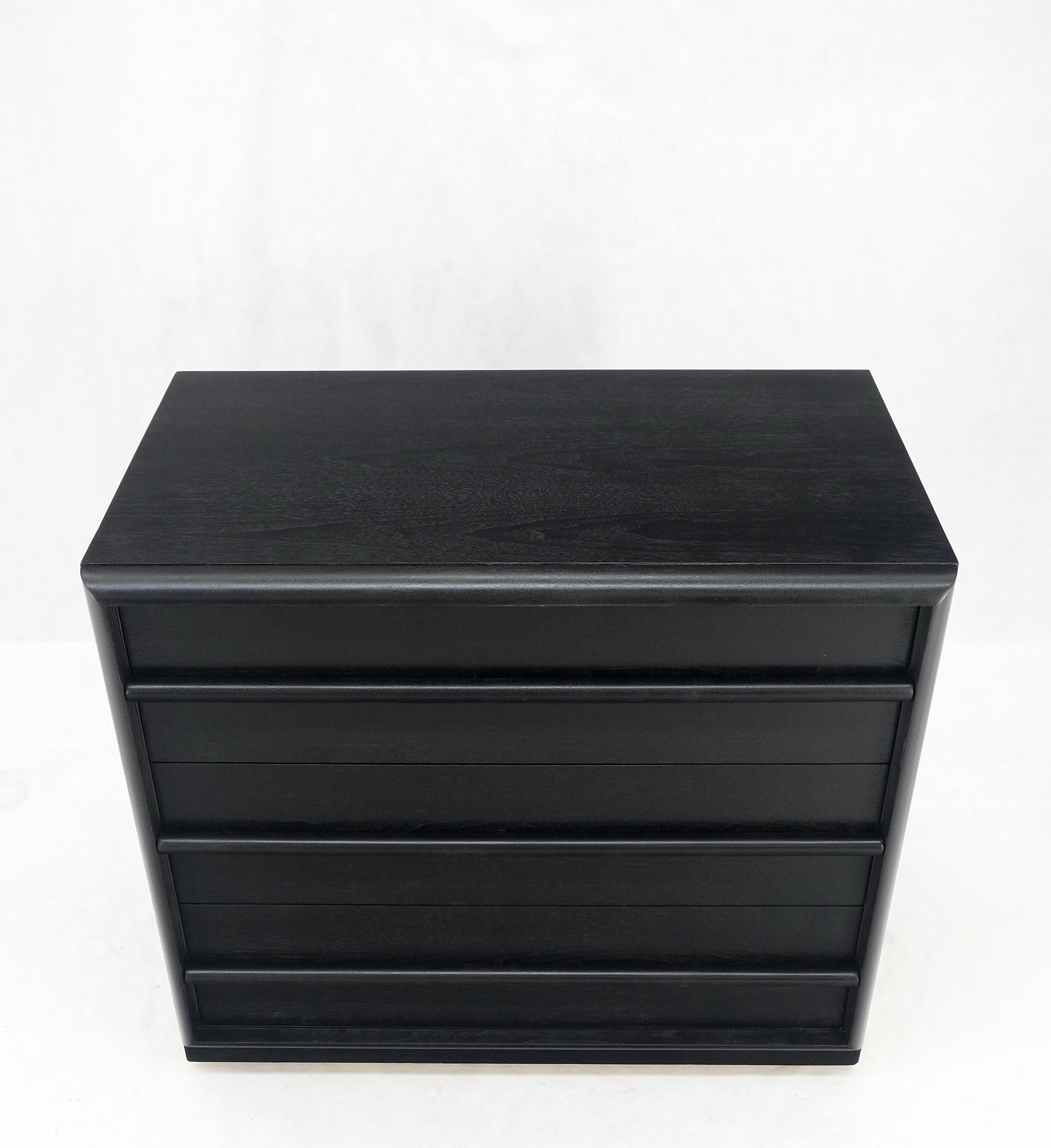 Gibbings Widdicomb ebonized black lacquer 3 drawers bachelor chest dresser mint!