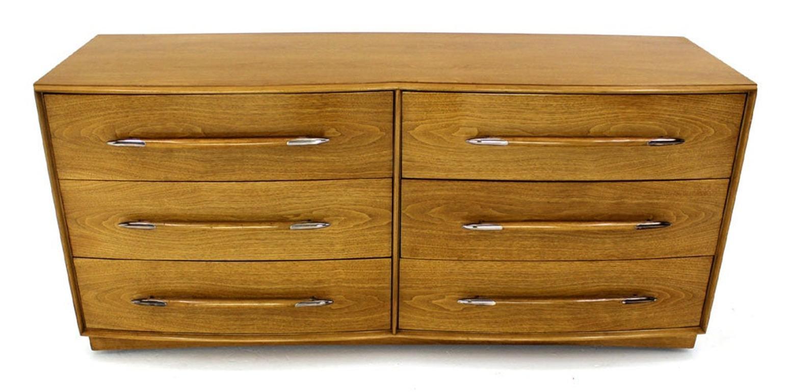Mid-Century Modern Gibbings Widdicomb Mid Century Modern Dresser Credenza Light Walnut For Sale