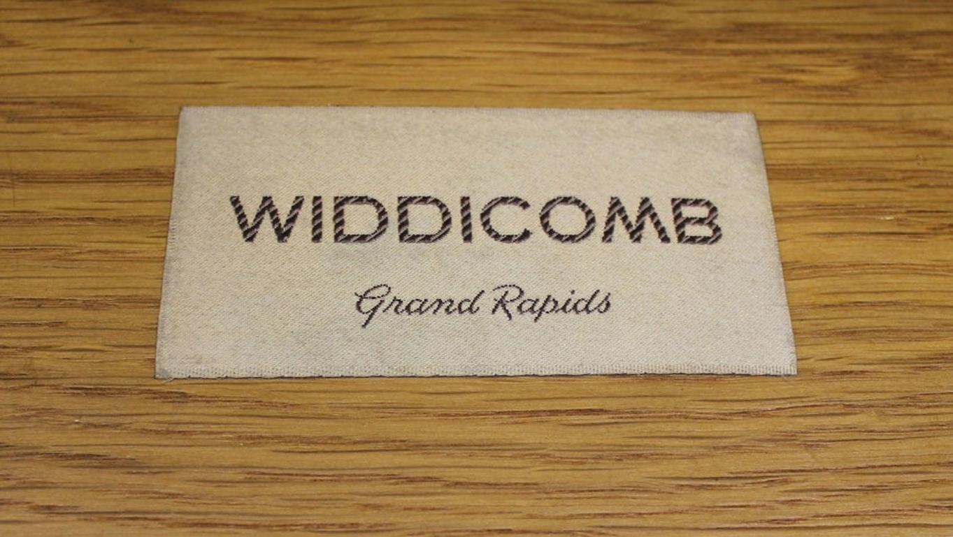 Lacquered Gibbings Widdicomb Mid Century Modern Dresser Credenza Light Walnut For Sale