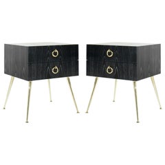 Gibby Collection End Tables in Limed Oak