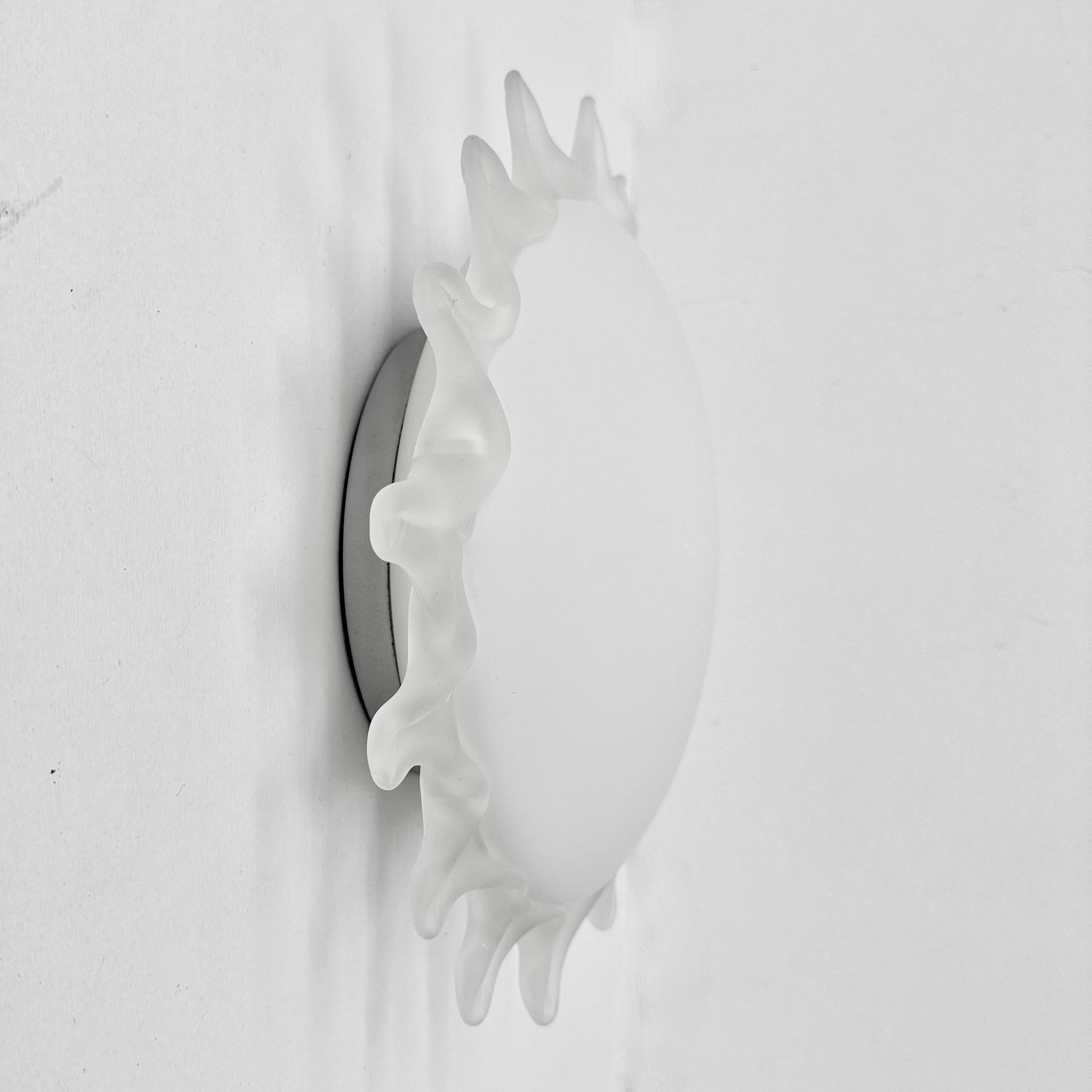 Applique italienne en verre de Murano soleil , 1970 en vente 9