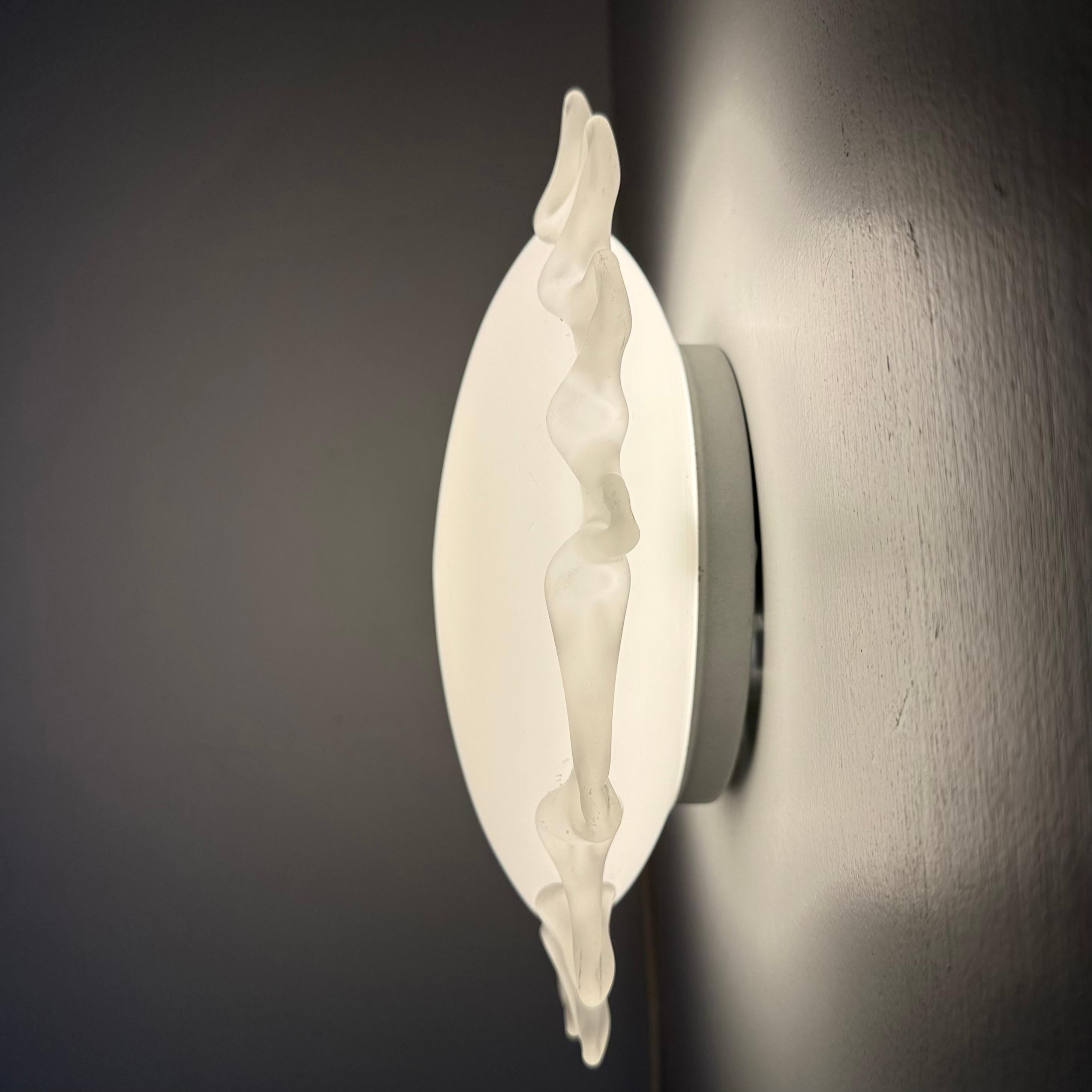 Applique italienne en verre de Murano soleil , 1970 en vente 1