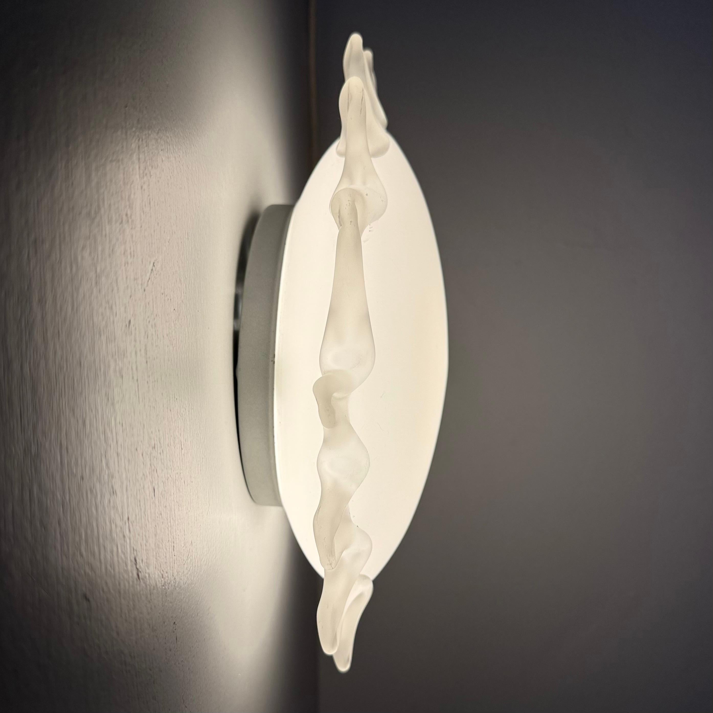 Applique italienne en verre de Murano soleil , 1970 en vente 2